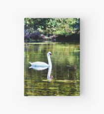 Swans At The Lake Hardcover Journal