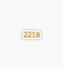 221B Baker Street Sherlock Sticker