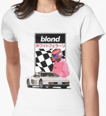 White Ferrari Women's Fitted T-Shirt