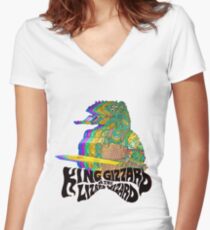 King Gizzard Lizzard Women's Fitted V-Neck T-Shirt