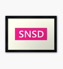 snsd kpop Framed Print