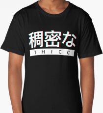 Aesthetic Japanese "THICC" Logo Long T-Shirt