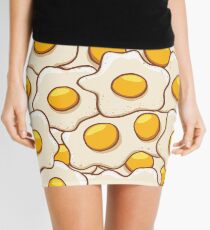 Fried Eggs Background Seamless 2 Mini Skirt