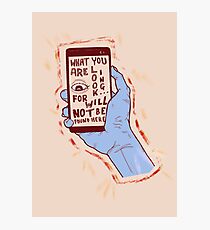 Not Here Photographic Print