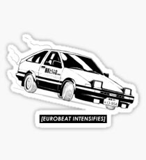 Eurobeat Intensifies AE86 Kansei Dorifto Initial D Car Sticker