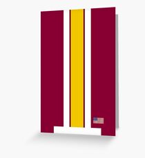 Washington Helmet Stripe Greeting Card