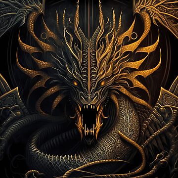 Art Poster Dragon Dark Fantasy