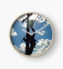 Rusty the Lineman Clock