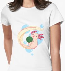 Pink Axolotl Women's Fitted T-Shirt