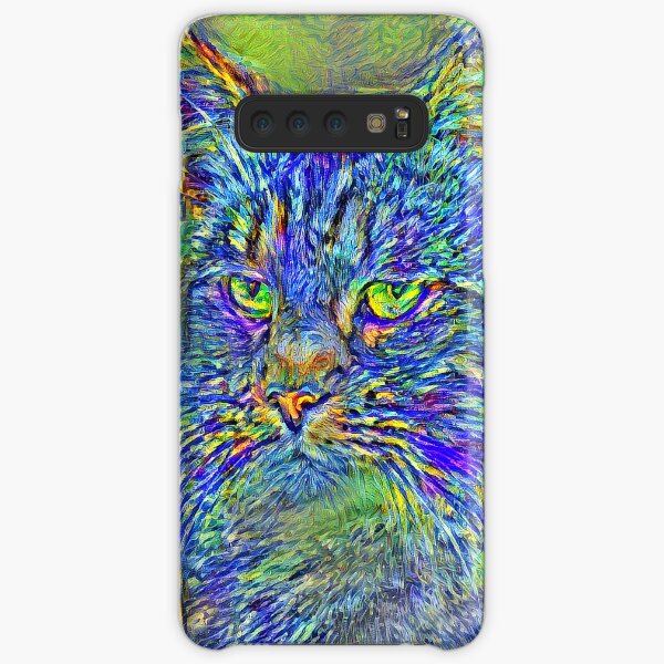 Artificial neural style Post-Impressionism cat Samsung Galaxy Snap Case
