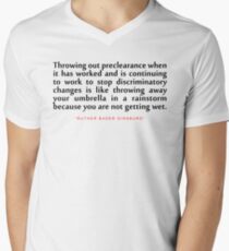Throwing out preclearance..."Ruth Bader Ginsburg" Inspirational Quote Men's V-Neck T-Shirt