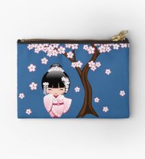 Japanese Bride Kokeshi Doll Studio Pouch
