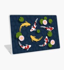 Japanischer Koi Fischteich Laptop Folie