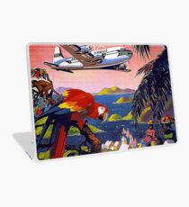 Vintage Caribbean Travel Poster Laptop Skin
