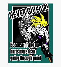 Never Give Up! Photographic Print
