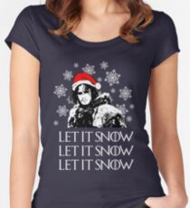 Let it snow - Christmas Women's Fitted Scoop T-Shirt