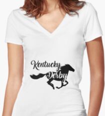 Kentucky Derby das beste Laufpferd Shirt mit V-Ausschnitt