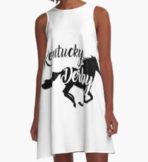 Kentucky Derby das beste Laufpferd A-Linien Kleid