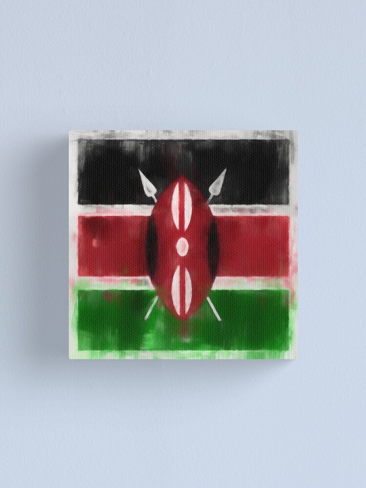 Alternate view of Kenyan Flag No. 2, Series 1 Canvas Print