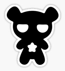 Lazy Bear B&W Sticker