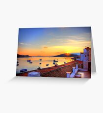 Halki Sunrise Greeting Card