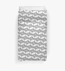 2x2 Legoblock White pattern Duvet Cover