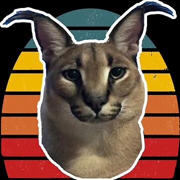 The Floppa Caracal Cat Tarot Card Funny Meme Art Print by Alexar