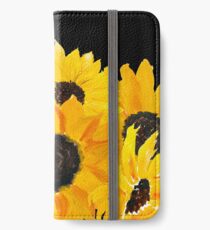 Painted sunflower bouquet iPhone Wallet/Case/Skin