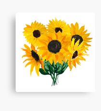 Bouquet de tournesol peint Impression sur toile