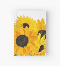 Painted sunflower bouquet Hardcover Journal