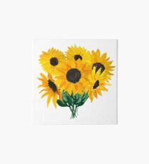 Painted sunflower bouquet Art Board