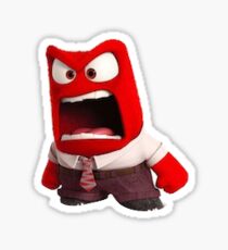 Anger Inside Out Sticker