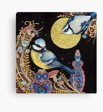 Blue Tits Canvas Print