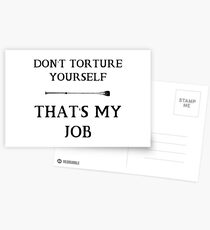 Don't torture yourself Postcards