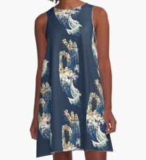 Jnana Mudra of Pug A-Line Dress