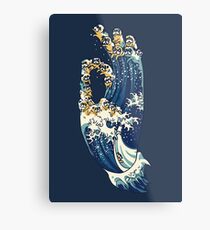 Jnana Mudra of Pug Metal Print
