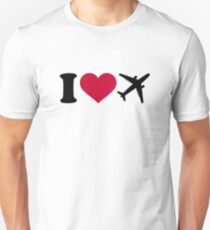 I love airplanes Unisex T-Shirt