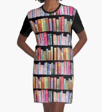 Bookworms Delight / Antique Book Library for Bibliophile Graphic T-Shirt Dress