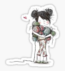Yarn Girl Sticker