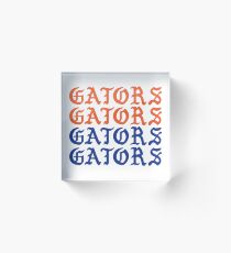 gators gators gators gators Acrylic Block
