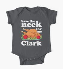 Save the neck for me, Clark Short Sleeve Baby One-Piece