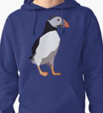 Smiling Puffin | Vector Drawing Pullover Hoodie