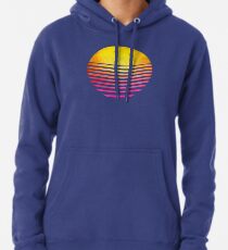 Eighties symbol retro sun Pullover Hoodie