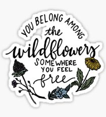 Unter den Wildblumen Sticker