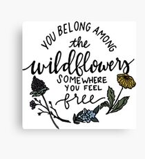 Among the Wildflowers Canvas Print