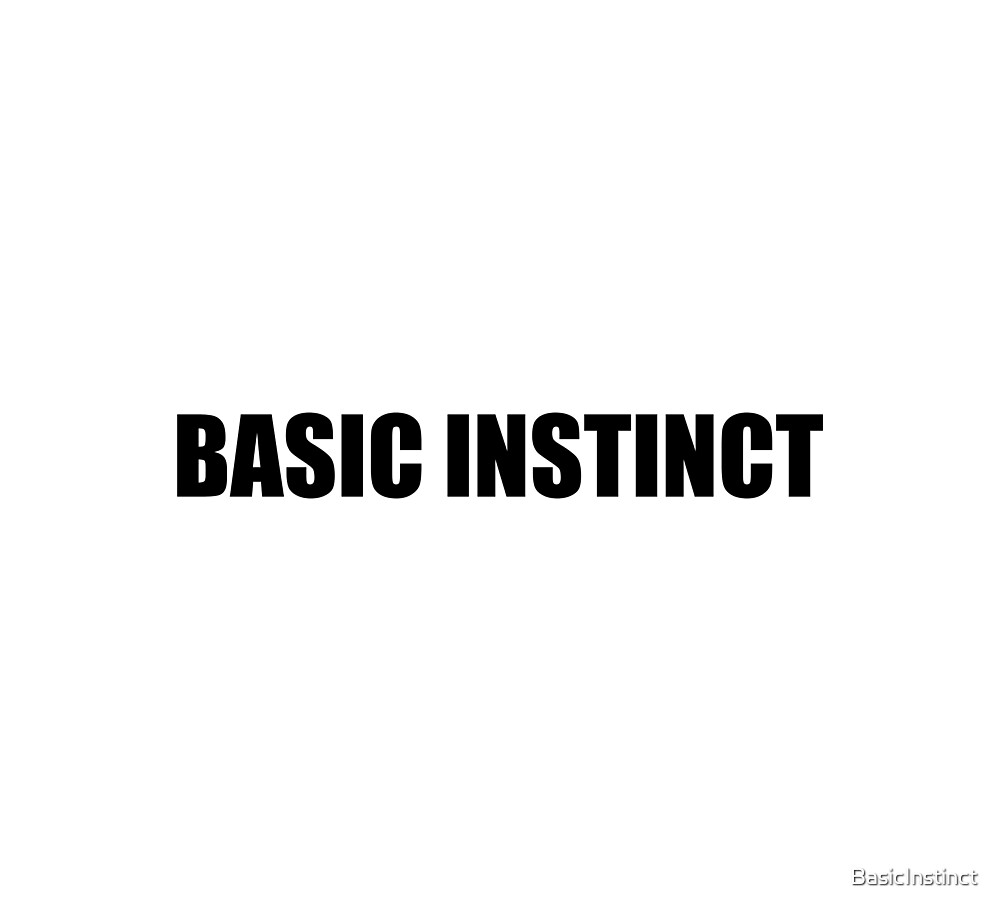 "Basic Instinct Logo" by BasicInstinct | Redbubble