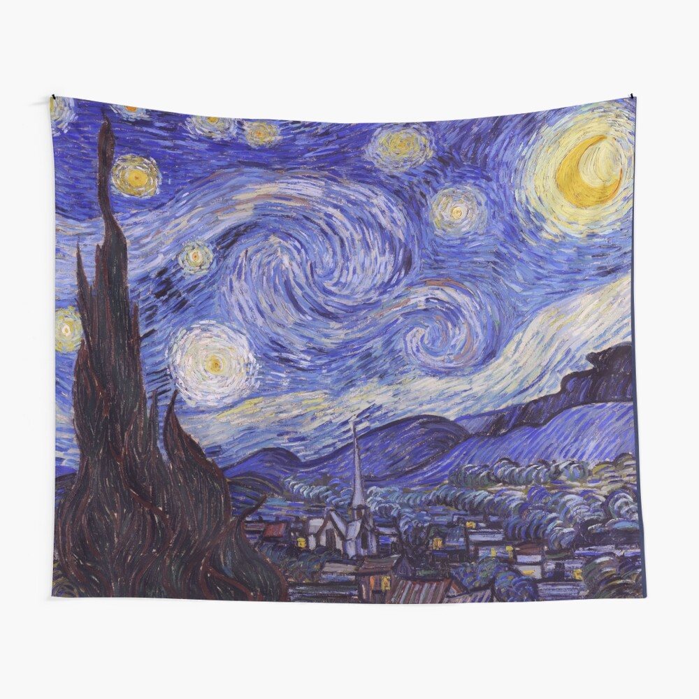 Vincent Van Gogh Starry Night Wall Tapestry
