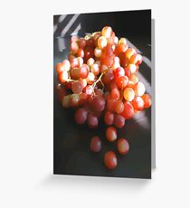 Red grapes ...Still life Greeting Card