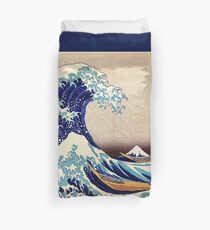 Katsushika Hokusai The Great Wave Off Kanagawa Duvet Cover