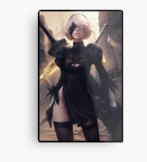 2B NIER AUTOMATA Metal Print